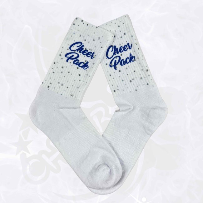 Socken Cheer Pack "blau" mit Bling Gr. 27-46